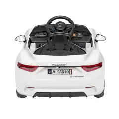 Auto Elettrica per Bambini Maserati Granturismo 12V con Radiocomando Bianca - auto