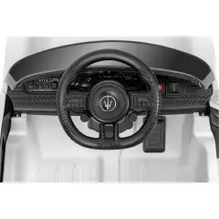 Auto Elettrica per Bambini Maserati Granturismo 12V con Radiocomando Bianca - auto