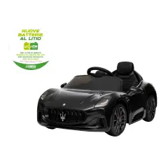 Auto Elettrica per Bambini Maserati Granturismo 12V con Radiocomando Nera - auto