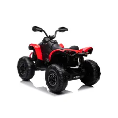 Can-Am Quad Renegade ATV Elettrico, Licenza Ufficiale con Sospensioni e Luci LED, Rosso - auto