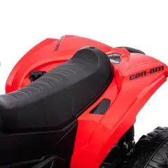 Can-Am Quad Renegade ATV Elettrico, Licenza Ufficiale con Sospensioni e Luci LED, Rosso - auto