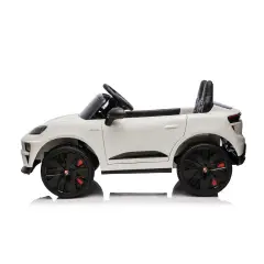 Porsche Macan Turbo EV Auto Elettrica per Bambini, Licenza Ufficiale, Bianca - auto