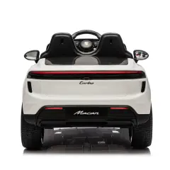 Porsche Macan Turbo EV Auto Elettrica per Bambini, Licenza Ufficiale, Bianca - auto
