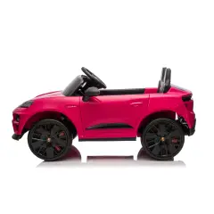 Porsche Macan Turbo EV Auto Elettrica per Bambini, Licenza Ufficiale, Rosa Shocking - auto