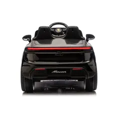 Porsche Macan Turbo EV Auto Elettrica per Bambini, Licenza Ufficiale, Nero Metallizzato - auto