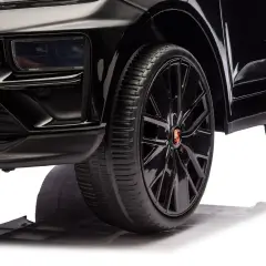 Porsche Macan Turbo EV Auto Elettrica per Bambini, Licenza Ufficiale, Nero Metallizzato - auto