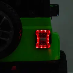 Jeep Wrangler Rubicon Auto Elettrica, Licenza Ufficiale, Telecomando e Luci LED, Verde - auto