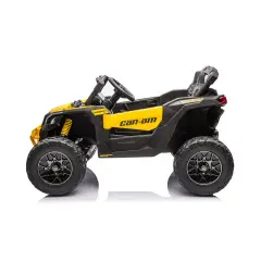 Can-Am Maverick UTV Elettrico per Bambini  con Telecomando e Sospensioni, Giallo - auto