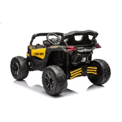 Can-Am Maverick UTV Elettrico per Bambini  con Telecomando e Sospensioni, Giallo - auto