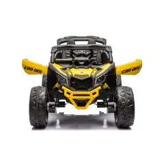 Can-Am Maverick UTV Elettrico per Bambini  con Telecomando e Sospensioni, Giallo - auto