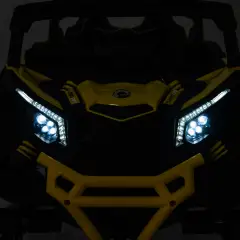 Can-Am Maverick UTV Elettrico per Bambini  con Telecomando e Sospensioni, Giallo - auto
