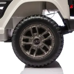 Jeep Wrangler Rubicon Auto Elettrica, Licenza Ufficiale, Telecomando e Luci LED, Bianco - auto