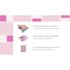 Completo 1 Piazza E Mezza Con Federa Disney Princess - regalo e gadget valigeria
