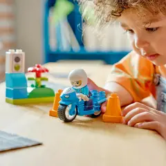 Lego Duplo Motocicletta Blu della Polizia 10471 - Costruzioni in plastica