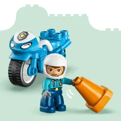 Lego Duplo Motocicletta Blu della Polizia 10471 - Costruzioni in plastica