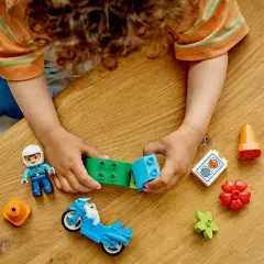 Lego Duplo Motocicletta Blu della Polizia 10471 - Costruzioni in plastica