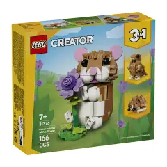 LEGO Creator 31376 Simpatico Criceto 3 in 1 con Fiore 7+ - lego