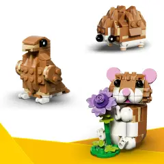 LEGO Creator 31376 Simpatico Criceto 3 in 1 con Fiore 7+ - lego