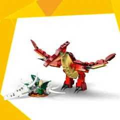 LEGO Creator 31379 Feroce Dinosauro 3 in 1 Velociraptor, Stegosauro o Pterosauro 8+ - lego