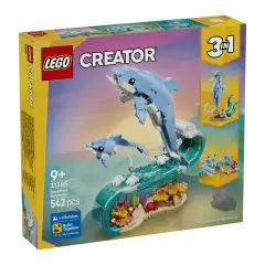 LEGO Creator 31385 Delfini 3 in 1 Animali Marini 9+ - lego