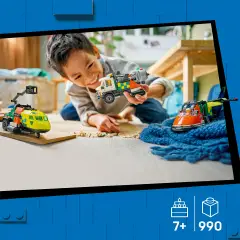 Lego City Remix Aereo, Camion di Servizio e Hovercraft 60505 - lego