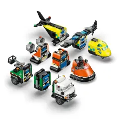 Lego City Remix Aereo, Camion di Servizio e Hovercraft 60505 - lego