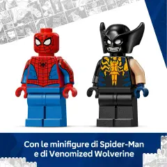 Lego Super Heroes Marvel Auto di Spider-man Vs. Venomized Wolverine 76336 - lego