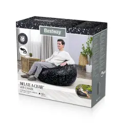 Pouf Gonfiabile Per Esterno - Interno Nero - estivo mare