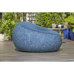 Pouf Gonfiabile Per Esterno - Interno Blu - estivo mare