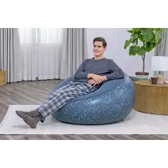 Pouf Gonfiabile Per Esterno - Interno Blu - estivo mare