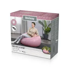 Pouf Gonfiabile Per Esterno - Interno Rosa Cipria - estivo mare