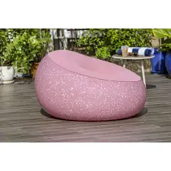 Pouf Gonfiabile Per Esterno - Interno Rosa Cipria - estivo mare
