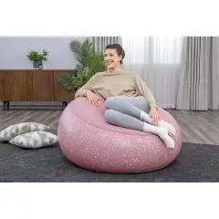 Pouf Gonfiabile Per Esterno - Interno Rosa Cipria - estivo mare