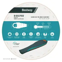 Sacco a Pelo RidgePro Regular per Campeggio 230x 74x48 Cm - materassi gonfiabili