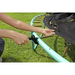 Trampolino Elastico Xtreme Air Da Esterno 2,44x2,50 M Verde - Equilibrio e coordinamento