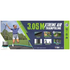 Trampolino Elastico Xtreme Air Da Esterno 3,05x2,55 M Blu - Equilibrio e coordinamento