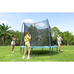 Trampolino Elastico Xtreme Air Da Esterno 3,05x2,55 M Blu - Equilibrio e coordinamento