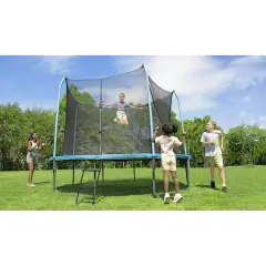 Trampolino Elastico Xtreme Air Da Esterno 3,66m x 2,78 M Blu Scuro - Equilibrio e coordinamento