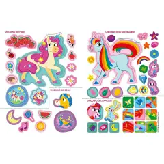 Libro Magici Unicorni Colora Gioca Attacca - Prima biblioteca