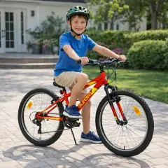 Bicicletta 24" Linea Aurelia Rossa - biciclette bambini