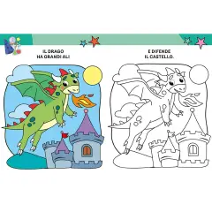 Libro Magic Color Mondi Fantastici Da Colorare - Prima biblioteca