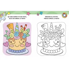Libro Magic Color Unicorni - Prima biblioteca