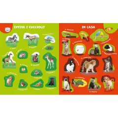 Libro Superstickers - I Cuccioli - Prima biblioteca