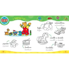 Libro Prime Parole Imparo E Coloro - Prima biblioteca