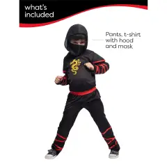 Costume Black Ninja Bambino Taglia L - abiti bambino e bambina