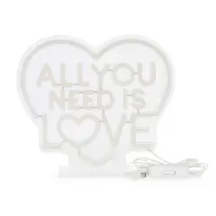 Legami - Lampada Led Effetto Neon All You Need Is Love - regalo e gadget valigeria