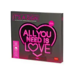 Legami - Lampada Led Effetto Neon All You Need Is Love - regalo e gadget valigeria