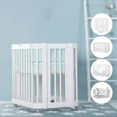 Alondra Crea 3 Bianco Pack Culla-lettino K33-M1100 Con Tessile 153 E Materasso - collezioni