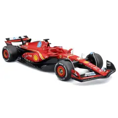 Modellino Ferrari SF-24 F1 #16 Leclerc 1:24 con Pilota BBURAGO - diecast