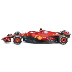 Modellino Ferrari SF-24 F1 #16 Leclerc 1:24 con Pilota BBURAGO - diecast
